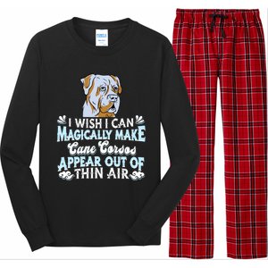 Cane Corso Dog Breed Funny Gift Pet Owner Magical Cane Corso Gift Long Sleeve Pajama Set