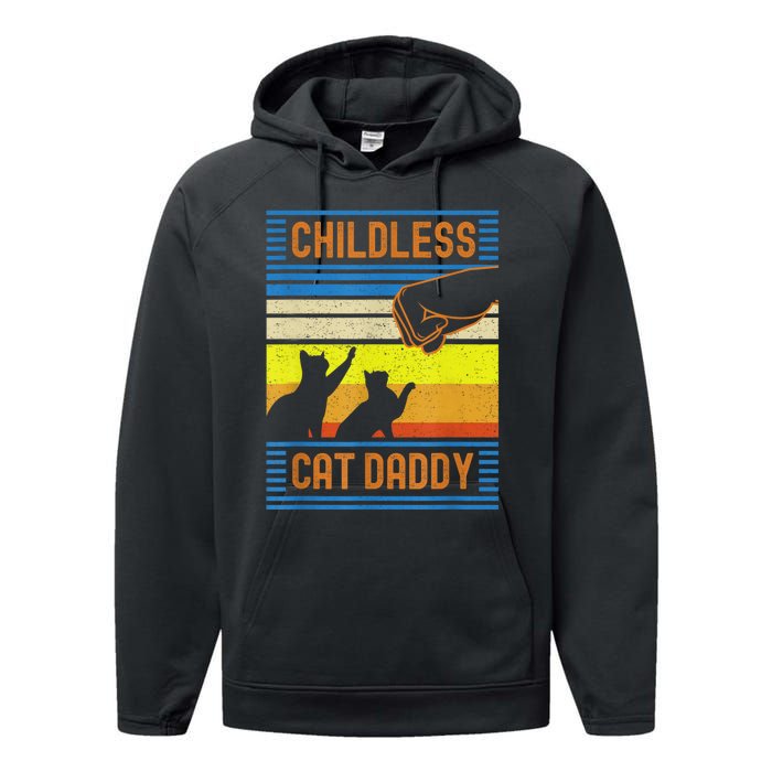 Childless Cat Daddy 2024 For President Matching Parents Performance Fleece Hoodie