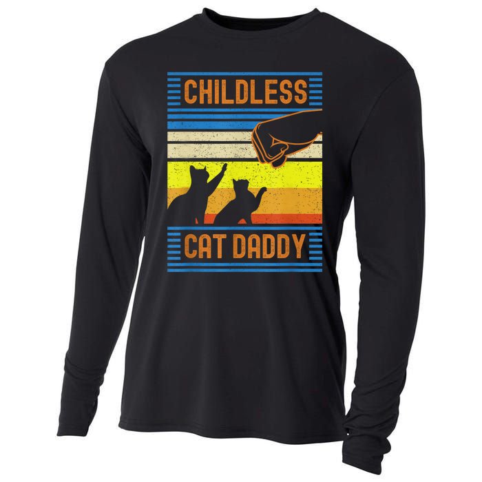 Childless Cat Daddy 2024 For President Matching Parents Cooling Performance Long Sleeve Crew