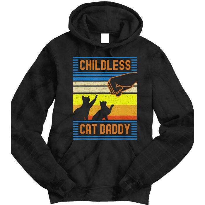 Childless Cat Daddy 2024 For President Matching Parents Tie Dye Hoodie