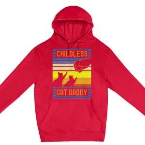 Childless Cat Daddy 2024 For President Matching Parents Premium Pullover Hoodie