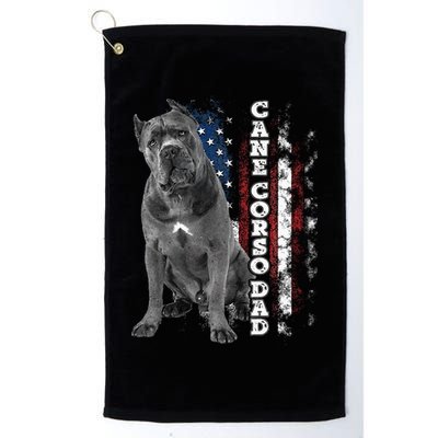 Cane Corso Dad Dog Owner Italian Mastiff Usa American Flag Golf Towel