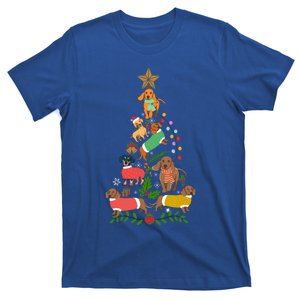 Cute Christmas Dachshund Tree Clothes Dog Lover Holiday Gift T-Shirt