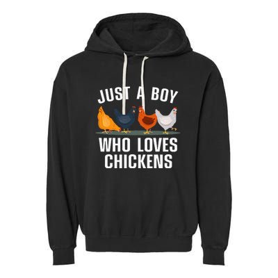 Cute Chicken Design For Farming Chicken Lover Garment-Dyed Fleece Hoodie