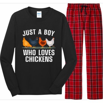 Cute Chicken Design For Farming Chicken Lover Long Sleeve Pajama Set