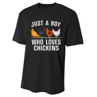 Cute Chicken Design For Farming Chicken Lover Performance Sprint T-Shirt