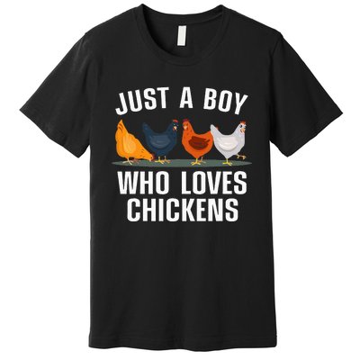 Cute Chicken Design For Farming Chicken Lover Premium T-Shirt