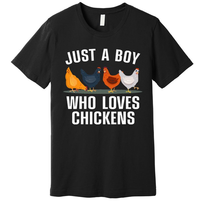 Cute Chicken Design For Farming Chicken Lover Premium T-Shirt