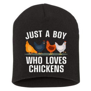 Cute Chicken Design For Farming Chicken Lover Short Acrylic Beanie