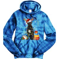 Cane Corso Dog Christmas Reindeer Santa Lights Dogs Xmas Gift Tie Dye Hoodie