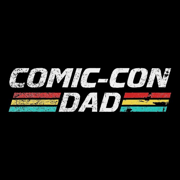 C.O.M.I.C Con Dad 80S Retro Style Distressed Kids T-Shirt