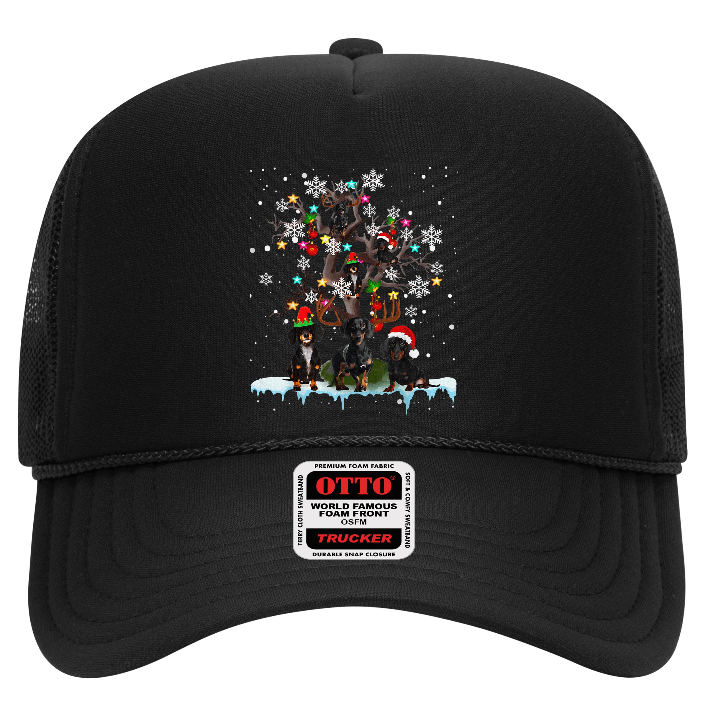 Cute Christmas Dachshund Tree Clothes Dog Lover Holiday Hat