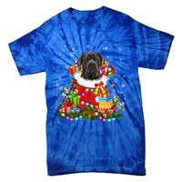 Cane Corso Dog Christmas Tree Lights Pajamas Xmas Matching Great Gift Tie-Dye T-Shirt