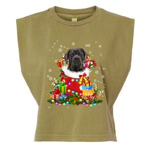 Cane Corso Dog Christmas Tree Lights Pajamas Xmas Matching Great Gift Garment-Dyed Women's Muscle Tee