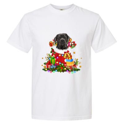 Cane Corso Dog Christmas Tree Lights Pajamas Xmas Matching Great Gift Garment-Dyed Heavyweight T-Shirt