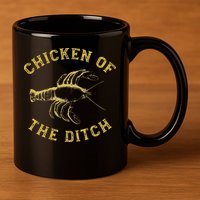 Crawfish Chicken Ditch Retro Cajun Food Gif 11oz C Handle Ceramic Mug