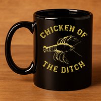 Crawfish Chicken Ditch Retro Cajun Food Gif 11oz C Handle Ceramic Mug