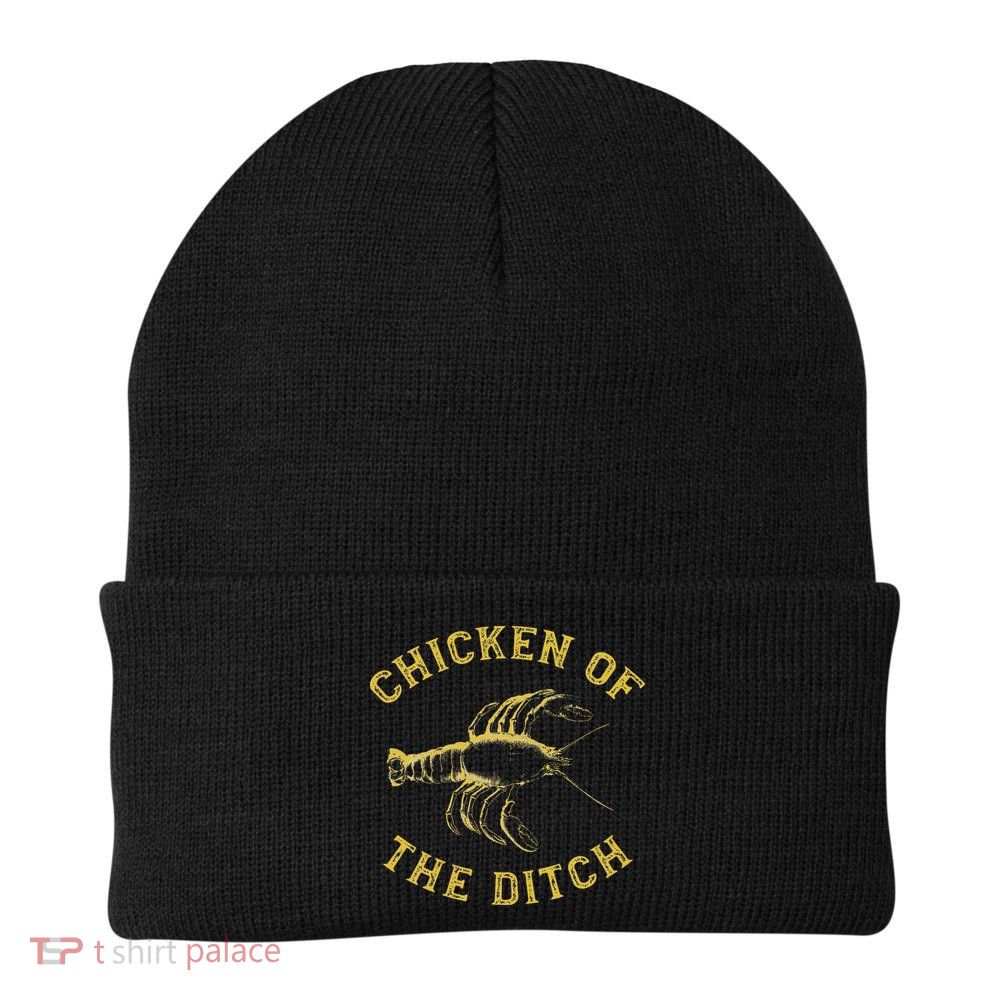 Crawfish Chicken Ditch Retro Cajun Food Gif Beanie