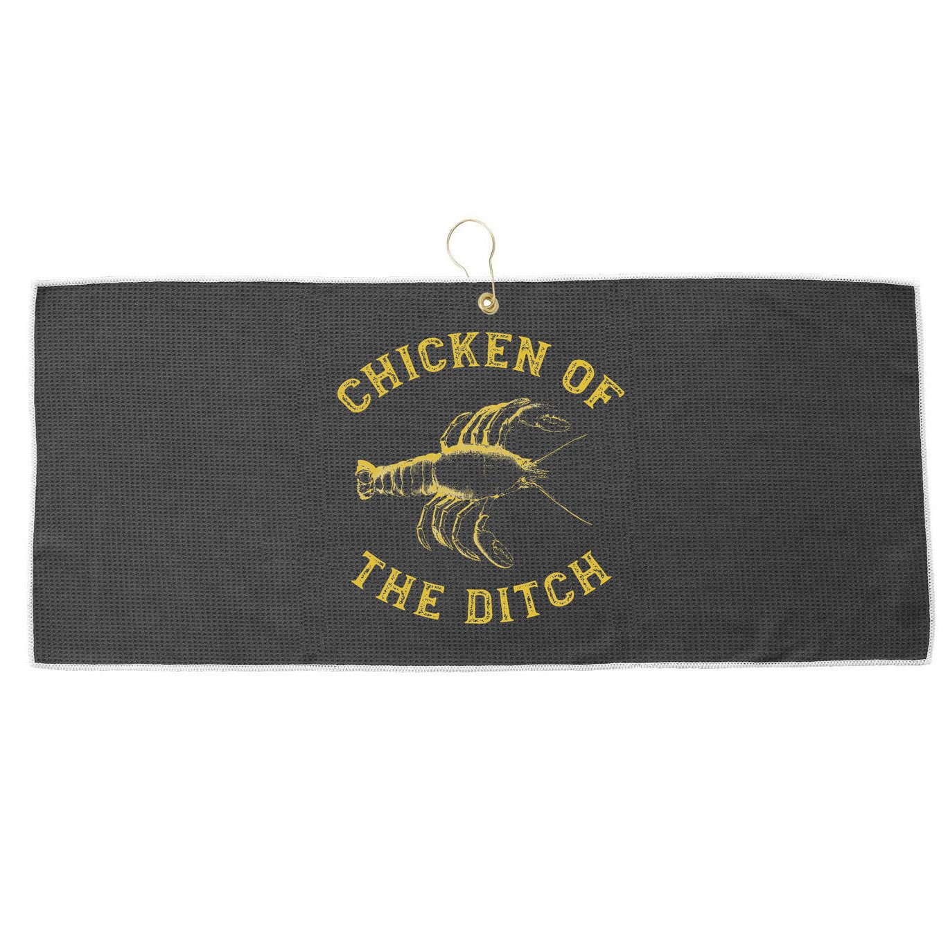 Crawfish Chicken Ditch Retro Cajun Food Gif Large Microfiber Waffle Golf Towel