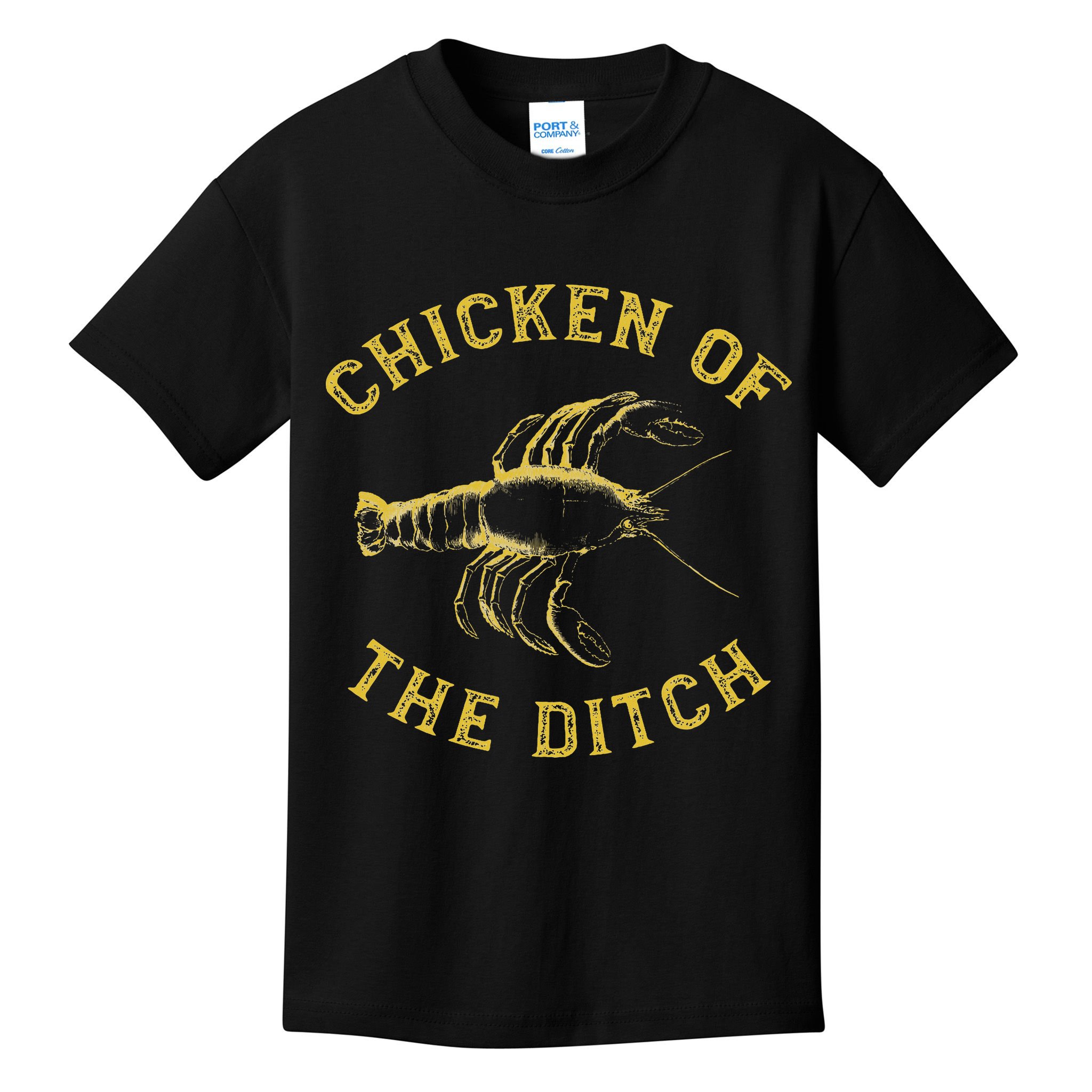 Crawfish Chicken Ditch Retro Cajun Food Gif Kids T-Shirt