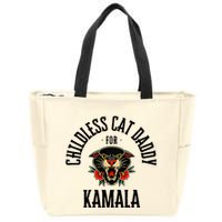 Childless Cat Daddy For Kamala Against Fascism Feminist Zip Tote Bag