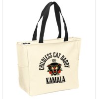 Childless Cat Daddy For Kamala Against Fascism Feminist Zip Tote Bag