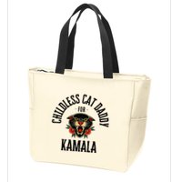 Childless Cat Daddy For Kamala Against Fascism Feminist Zip Tote Bag