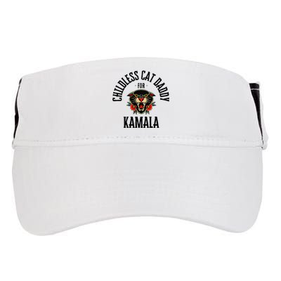 Childless Cat Daddy For Kamala Against Fascism Feminist Adult Drive Performance Visor