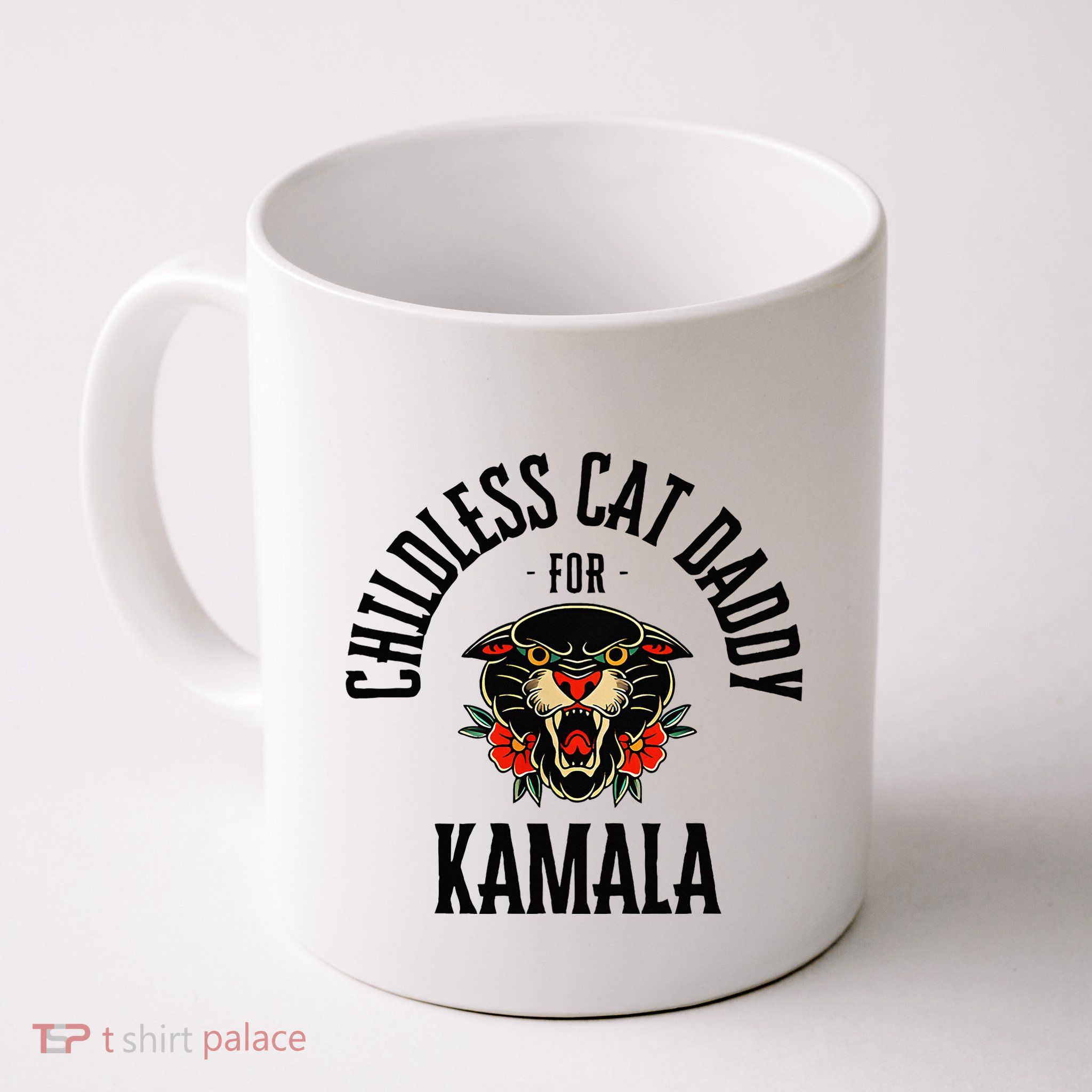 Childless Cat Daddy For Kamala Against Fascism Feminist Mug