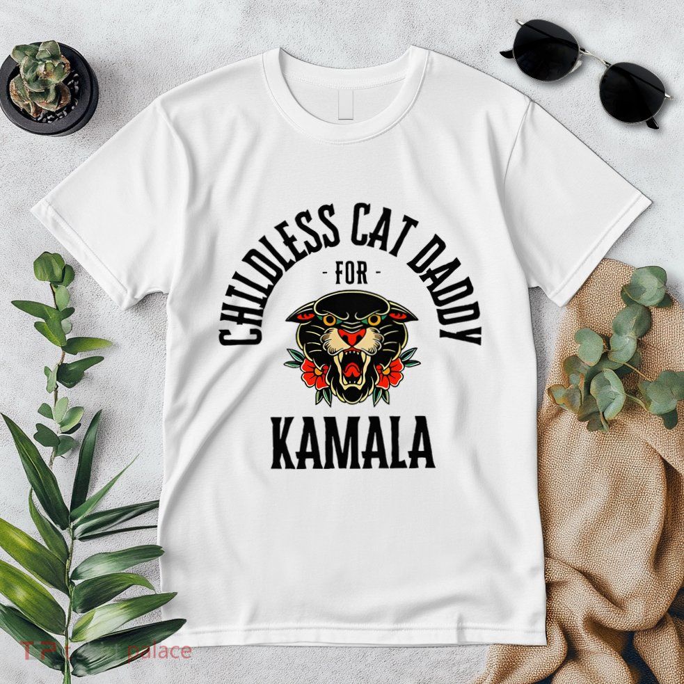 Childless Cat Daddy For Kamala Against Fascism Feminist Premium T-Shirt