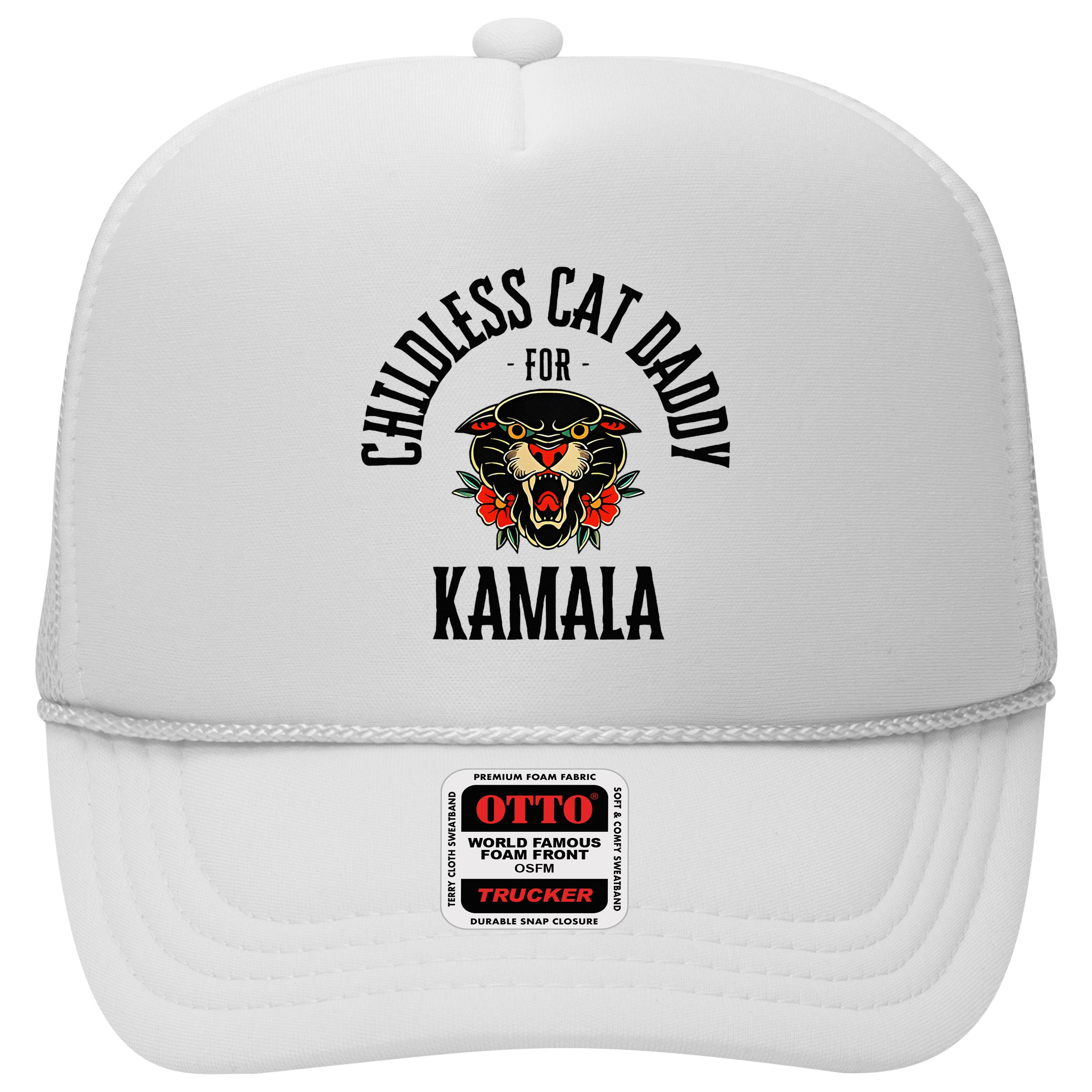 Childless Cat Daddy For Kamala Against Fascism Feminist Hat