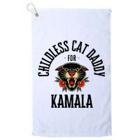 Childless Cat Daddy For Kamala Against Fascism Feminist Golf Towel