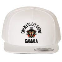 Childless Cat Daddy For Kamala Against Fascism Feminist Wool Snapback Cap