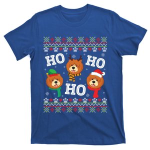 Chow Chow Dog Ho Ho Ho Merry Christmas Dad Mom Ugly Sweater Gift T-Shirt