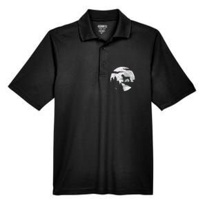 Cane Corso Dog Full Moon At Night Pet Owner Cane Corso Men's Origin Performance Pique Polo