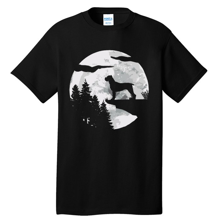 Cane Corso Dog Full Moon At Night Pet Owner Cane Corso Tall T-Shirt