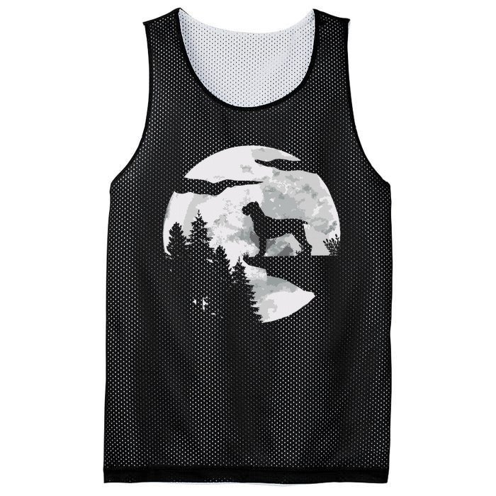 Cane Corso Dog Full Moon At Night Pet Owner Cane Corso Mesh Reversible Basketball Jersey Tank