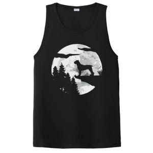 Cane Corso Dog Full Moon At Night Pet Owner Cane Corso PosiCharge Competitor Tank