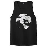 Cane Corso Dog Full Moon At Night Pet Owner Cane Corso PosiCharge Competitor Tank