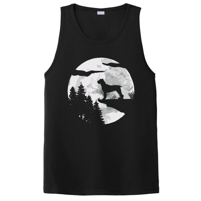 Cane Corso Dog Full Moon At Night Pet Owner Cane Corso PosiCharge Competitor Tank