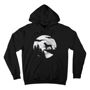 Cane Corso Dog Full Moon At Night Pet Owner Cane Corso Tall Hoodie