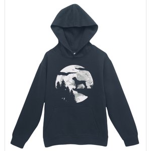 Cane Corso Dog Full Moon At Night Pet Owner Cane Corso Urban Pullover Hoodie