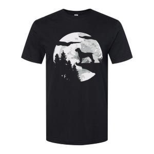 Cane Corso Dog Full Moon At Night Pet Owner Cane Corso Softstyle CVC T-Shirt