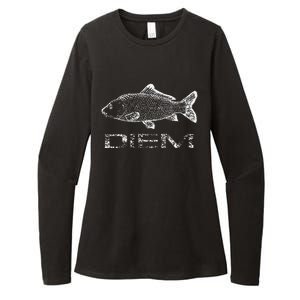 Carp (Carpe) Diem Fishing Fish Womens CVC Long Sleeve Shirt