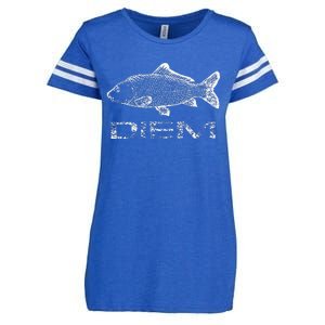 Carp (Carpe) Diem Fishing Fish Enza Ladies Jersey Football T-Shirt