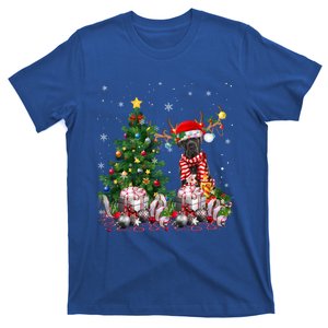 Cane Corso Dog Christmas Tree Lights Santa Pajamas Xmas Gift T-Shirt