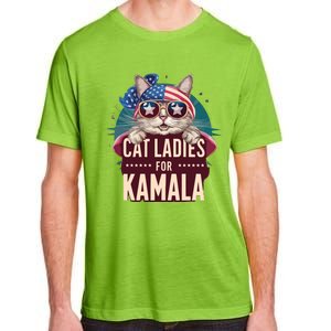 Cute Cat Design Cat Ladies For Kamala Adult ChromaSoft Performance T-Shirt