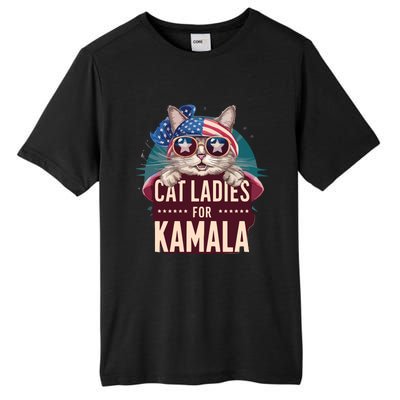 Cute Cat Design Cat Ladies For Kamala Tall Fusion ChromaSoft Performance T-Shirt