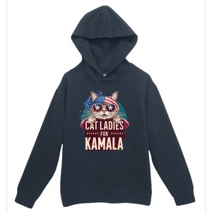 Cute Cat Design Cat Ladies For Kamala Urban Pullover Hoodie