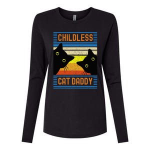 Childless Cat Daddy 2024 For President Cat Dad Womens Cotton Relaxed Long Sleeve T-Shirt